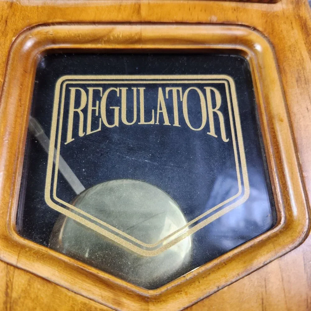 Ingraham Westminster Regulator Wood Clock Working Chime and Pendulum Works Read